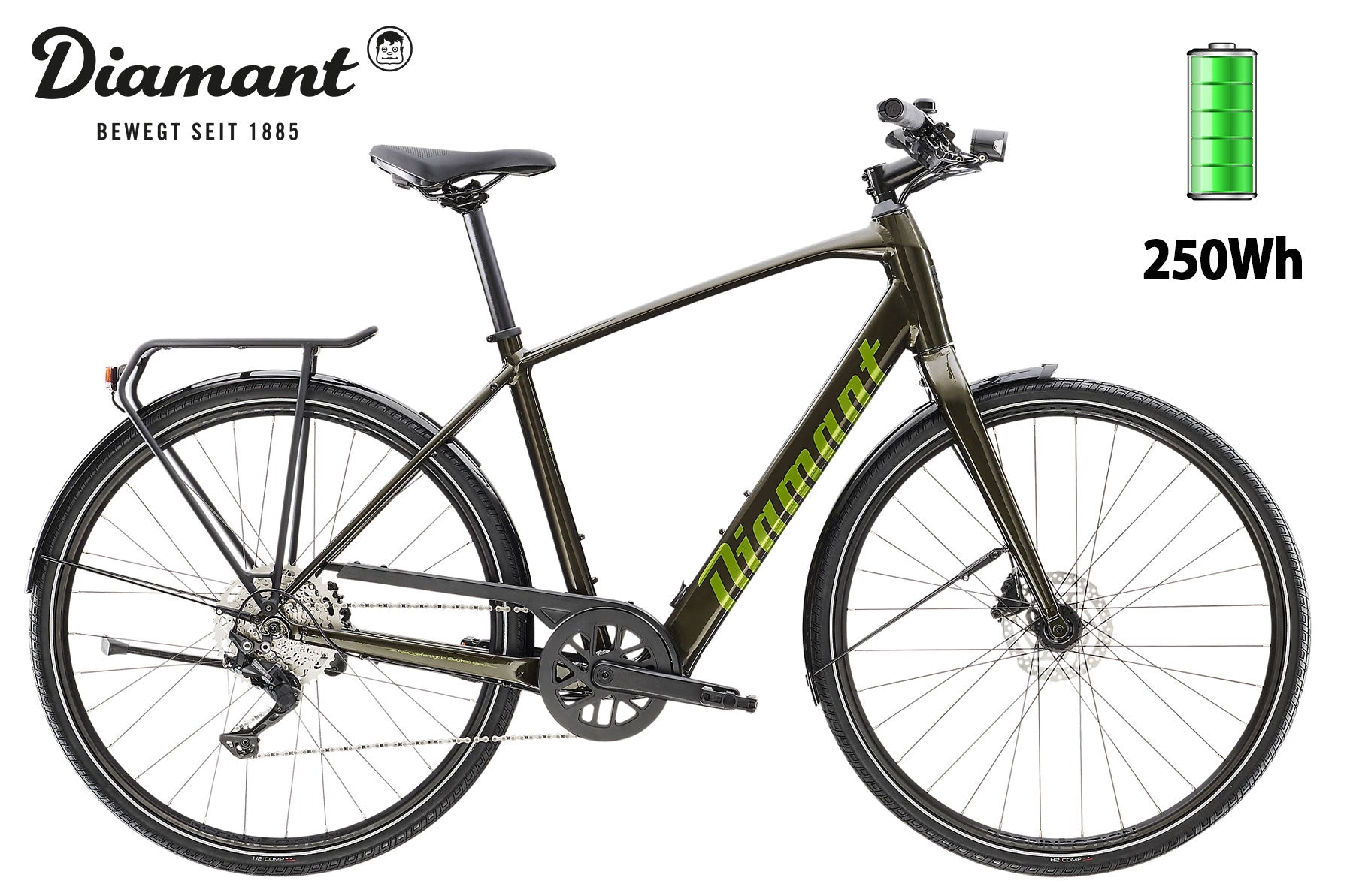 Diamant 365 Deluxe Oxidgrün Metallic 2023 - Premium Bikeshop