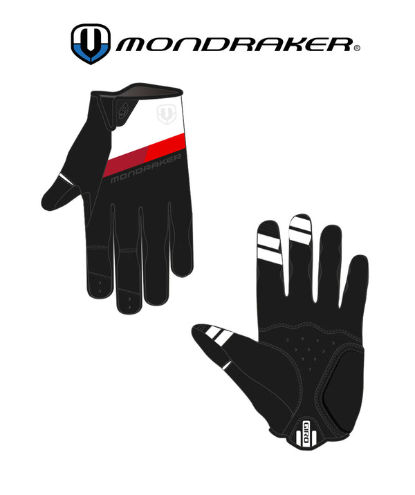 MONDRAKER GLOVES DND BY GIRO RED-WHITE - Premium Bikeshop