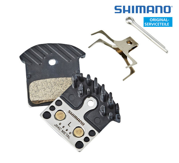 SHIMANO Bremsbelag J04C Metal für Disc Bremse mit Ice-Tec Kühlfinne - Premium Bikeshop
