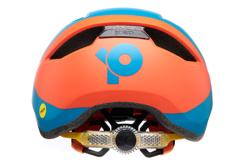 KED POP Kinderhelm petrol orange - Premium Bikeshop