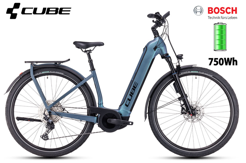 Cube Kathmandu Hybrid ABS 750 smaragdgrey´n´blue - Premium Bikeshop