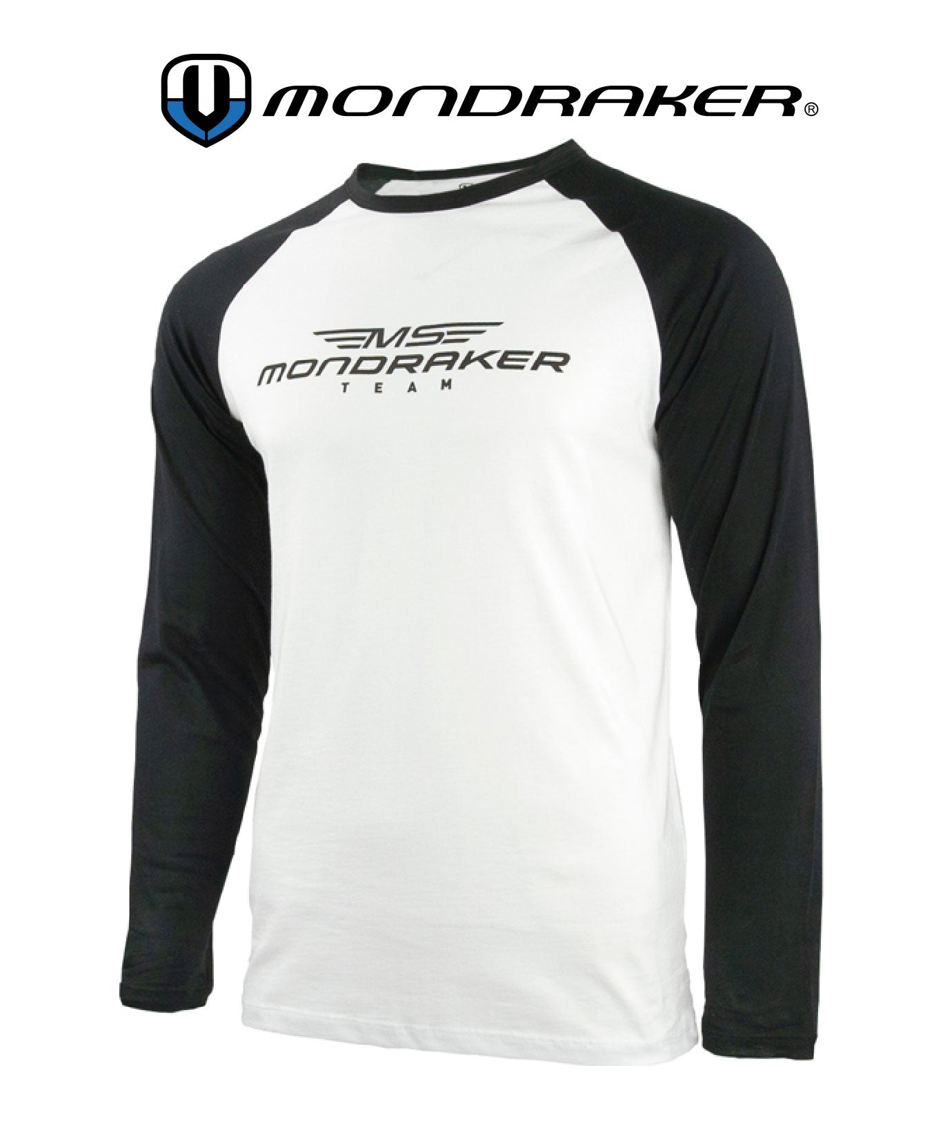 Mondraker T-Shirt Pit MS Racing Long Sleeve black white - Premium Bikeshop