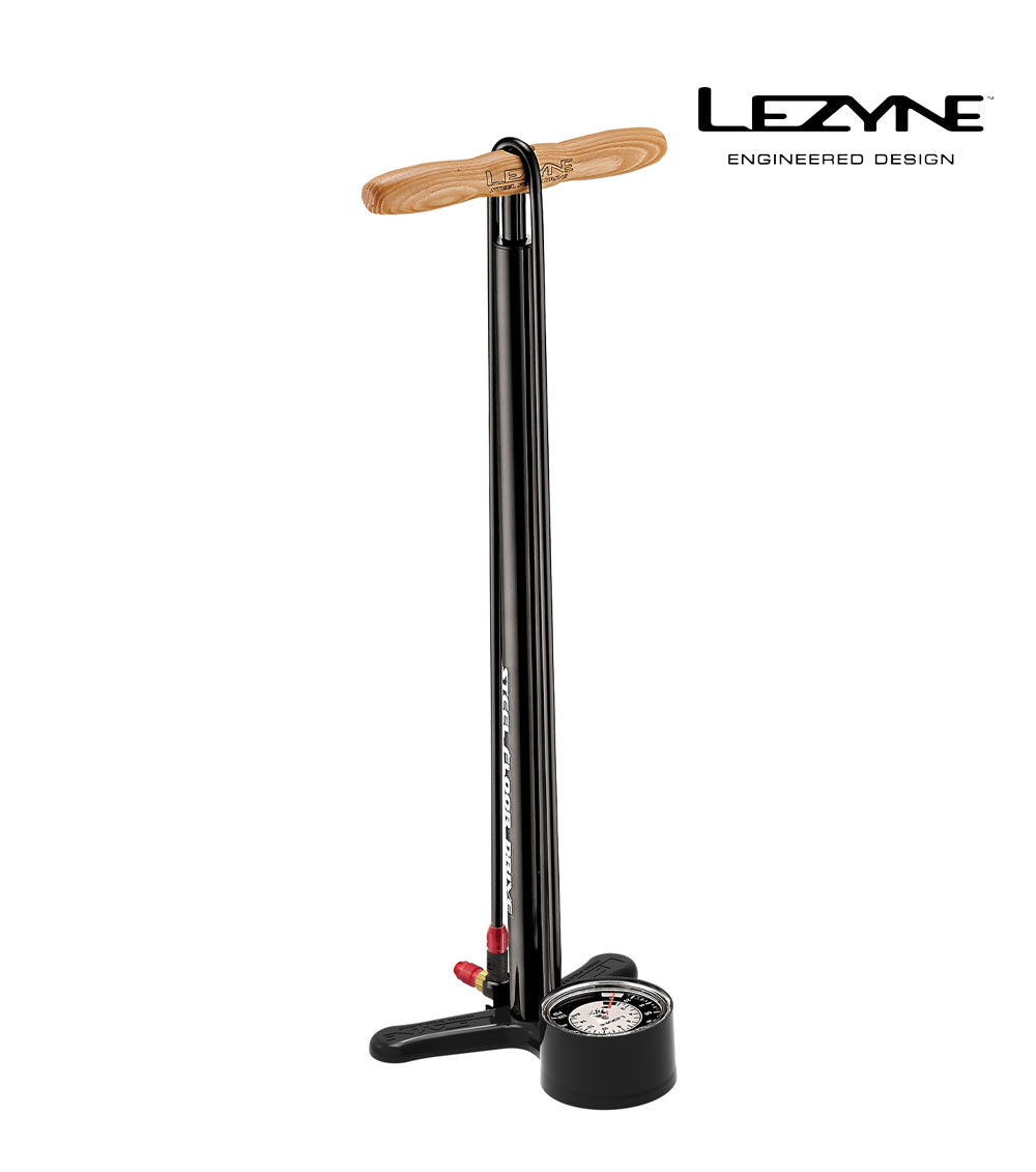 LEZYNE STANDLUFTPUMPE STEEL FLOOR DRIVE - Premium Bikeshop