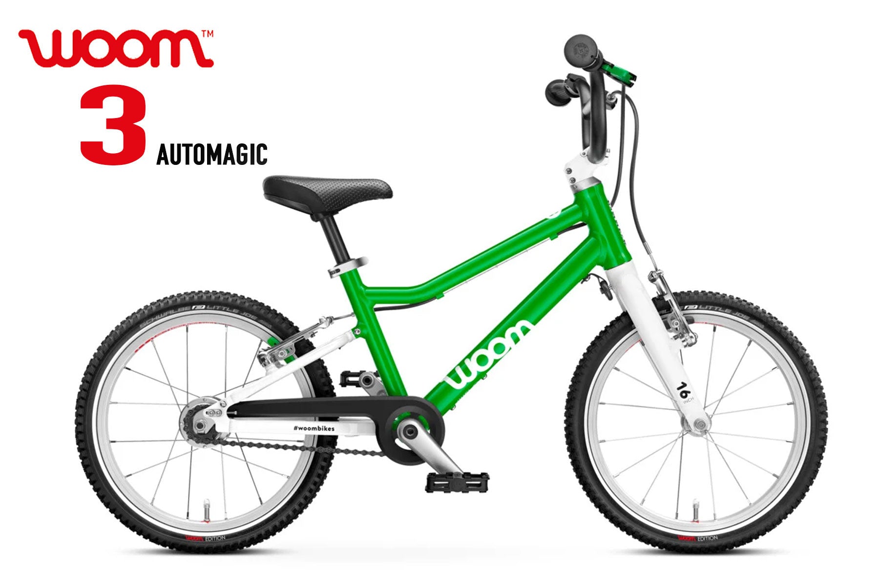 WOOM 3 16" Automagic green - Premium Bikeshop