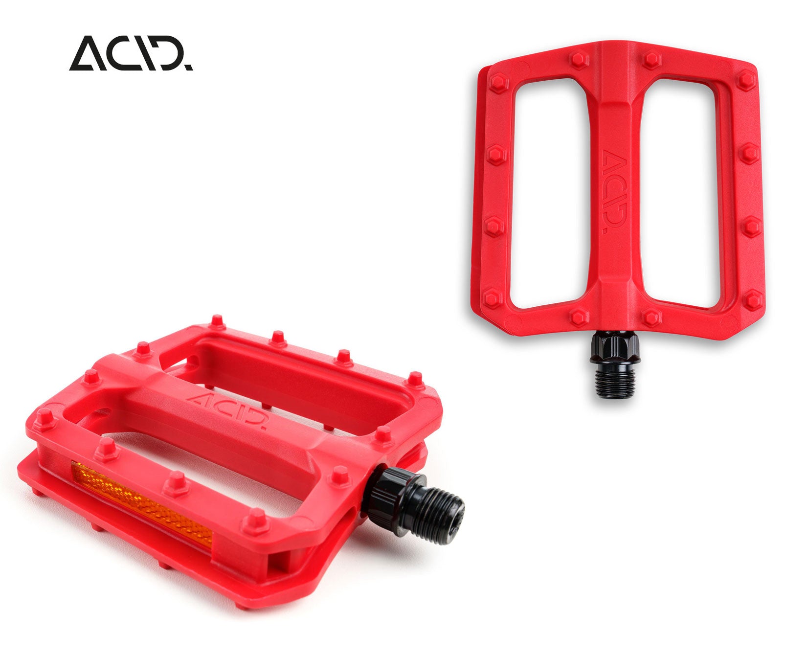 ACID Pedale FLAT C3-ZP red - Premium Bikeshop