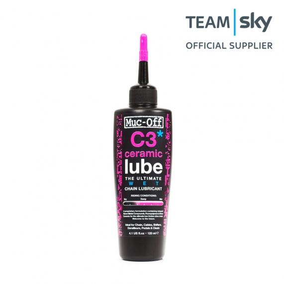 Muc-Off Kettenschmiermittel C3 Wet Lube, 120ml - Premium Bikeshop