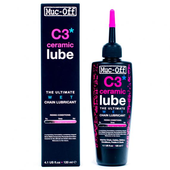 Muc-Off Kettenschmiermittel C3 Wet Lube, 120ml - Premium Bikeshop