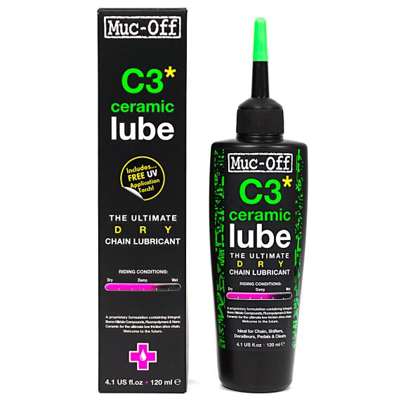 Muc-Off Kettenschmiermittel C3 Dry Lube, 120ml - Premium Bikeshop