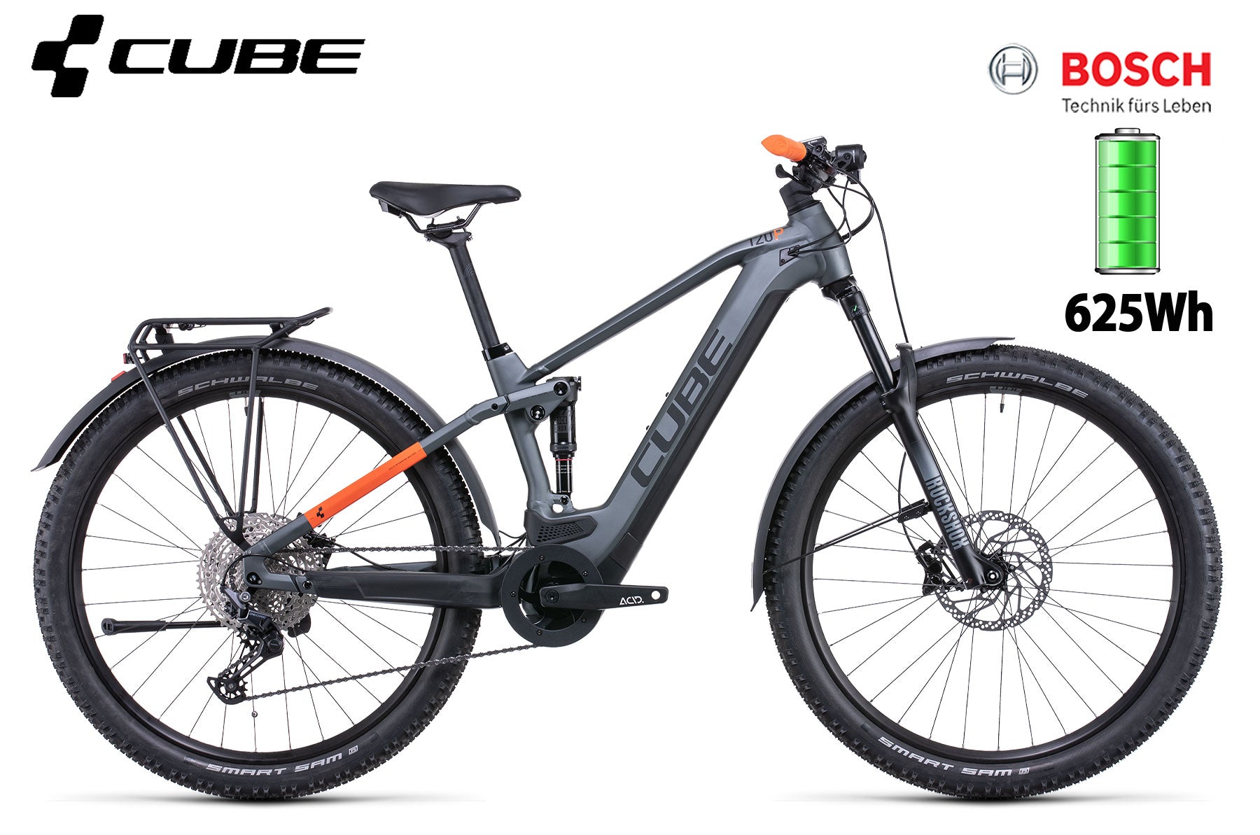 Cube Stereo Hybrid 120 Pro Allroad 625 flashgrey´n´orange - Premium Bikeshop