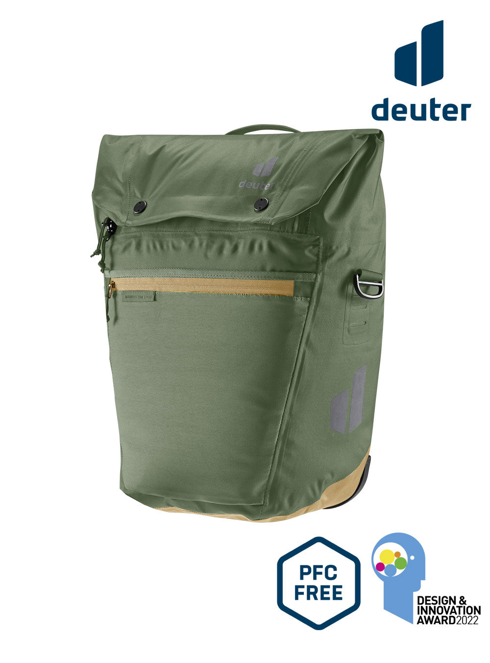 Deuter Mainhattan  17+10 Fahrradtasche khaki-clay - Premium Bikeshop