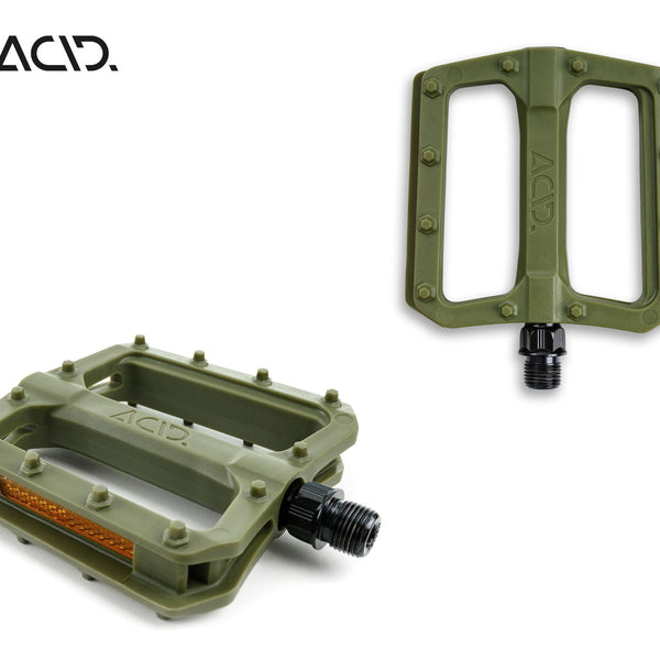 acid pedale flat c3-zp ACID Pedale FLAT C3-ZP olive