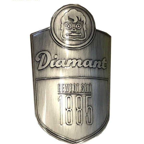 diamant fahrrad abziehbilder Diamant Original Steuerrohrplakette silber