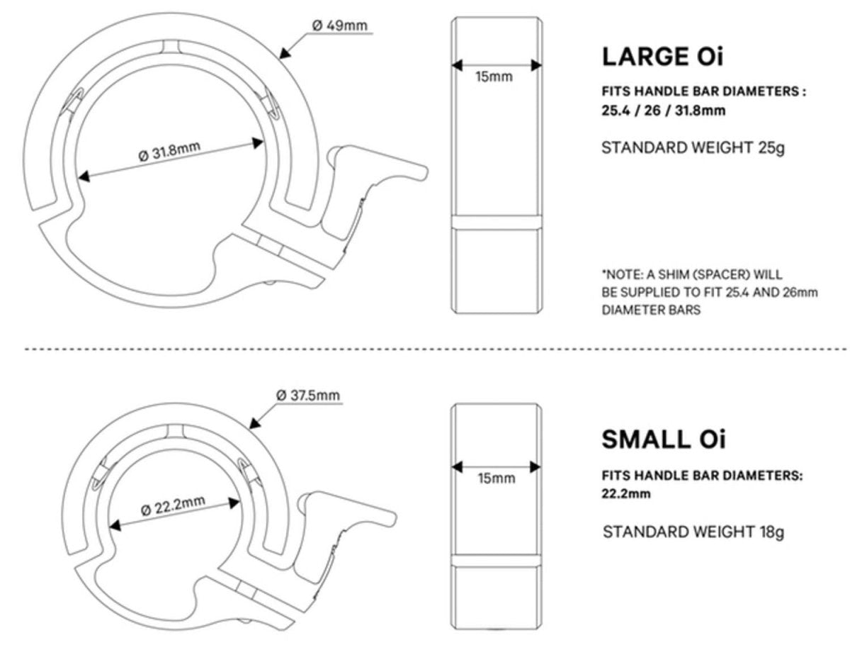 KNOG Oi Fahrradklingel black - Premium Bikeshop