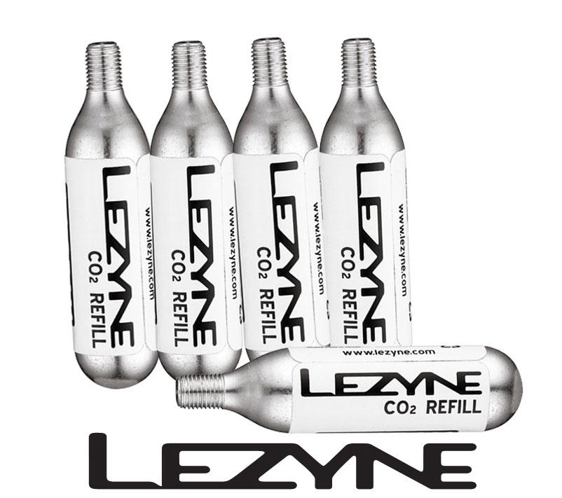 LEZYNE Ersatzkartusche mit Gewinde 16 Gramm CO2 5er Pack - Premium Bikeshop