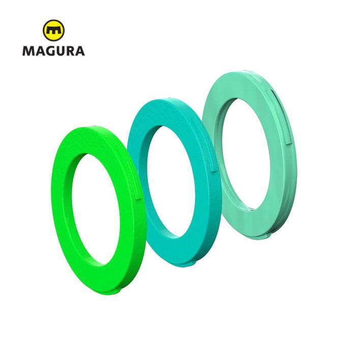 MAGURA Blenden-Ring Kit für Bremszange, 2 Kolben Zange grün-cyan-mintgrün - Premium Bikeshop