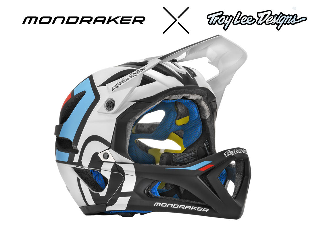 Mondraker Troy Lee® Design Helm MDK-TLD Stage white Racing - Premium Bikeshop
