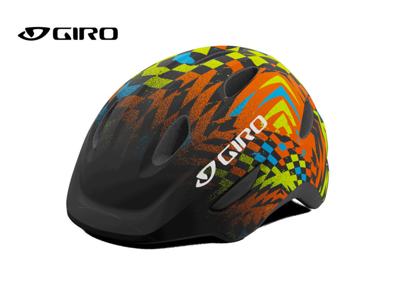 GIRO SCAMP Kinderhelm matte black check fade - Premium Bikeshop