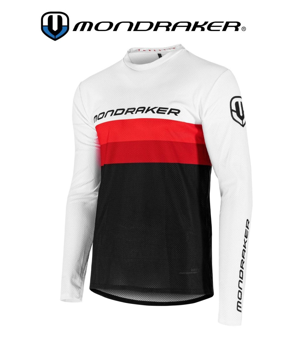 Mondraker Enduro Shirt langarm black flame red - Premium Bikeshop