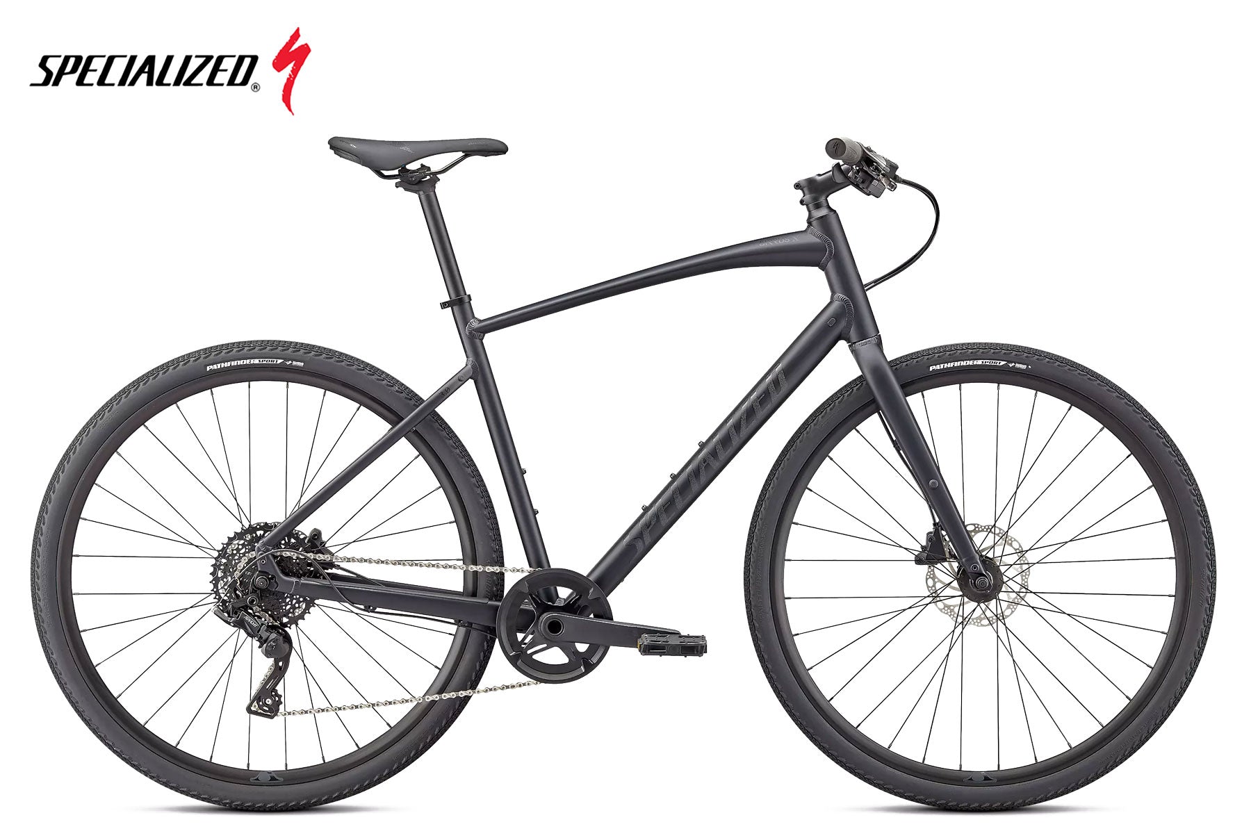 Specialized Sirrus X 3.0 Satin cast black | Satin black reflective - Premium Bikeshop