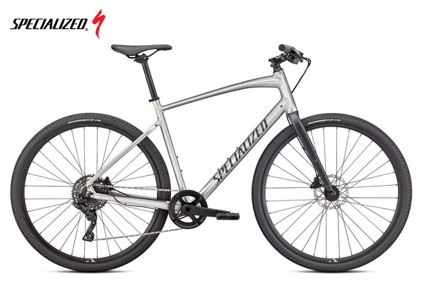 Specialized Sirrus X 3.0 Gloss flake silver | ice yellow | black reflex - Premium Bikeshop