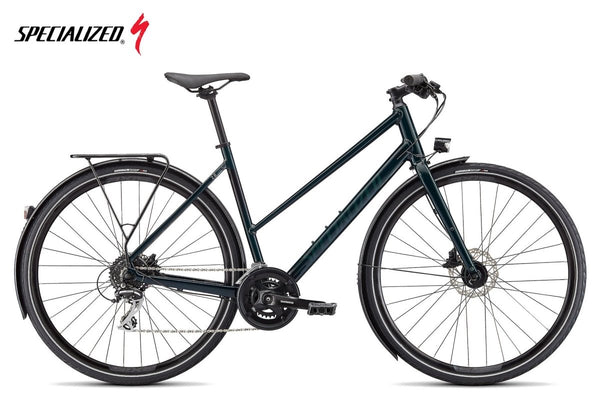 Specialized Sirrus 2.0 Step-Through EQ, 2022 forest green-black reflective - Premium Bikeshop