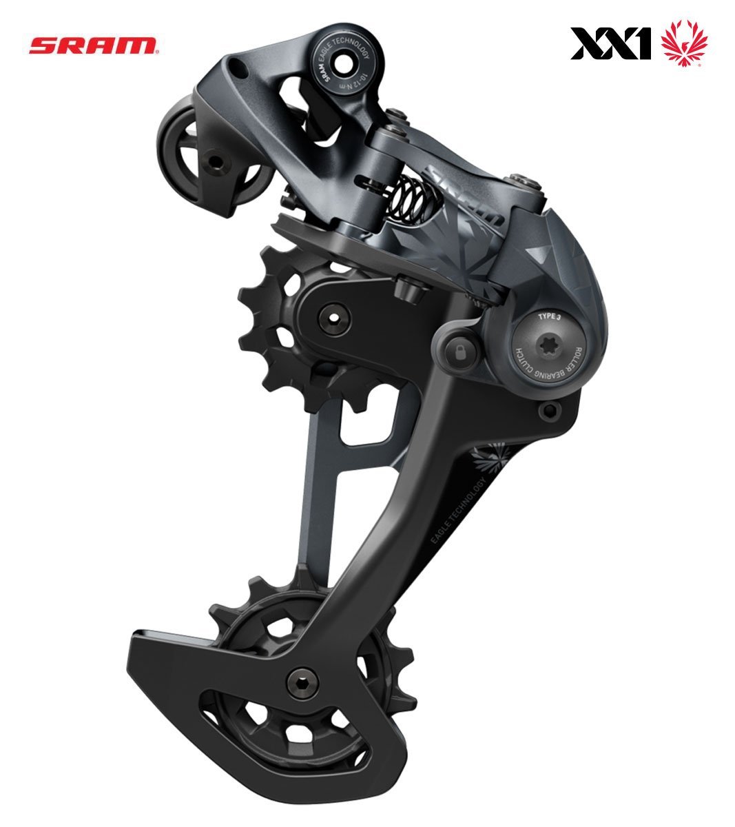 SRAM XX1 Eagle Schaltwerk 12-fach lunar grau - Premium Bikeshop