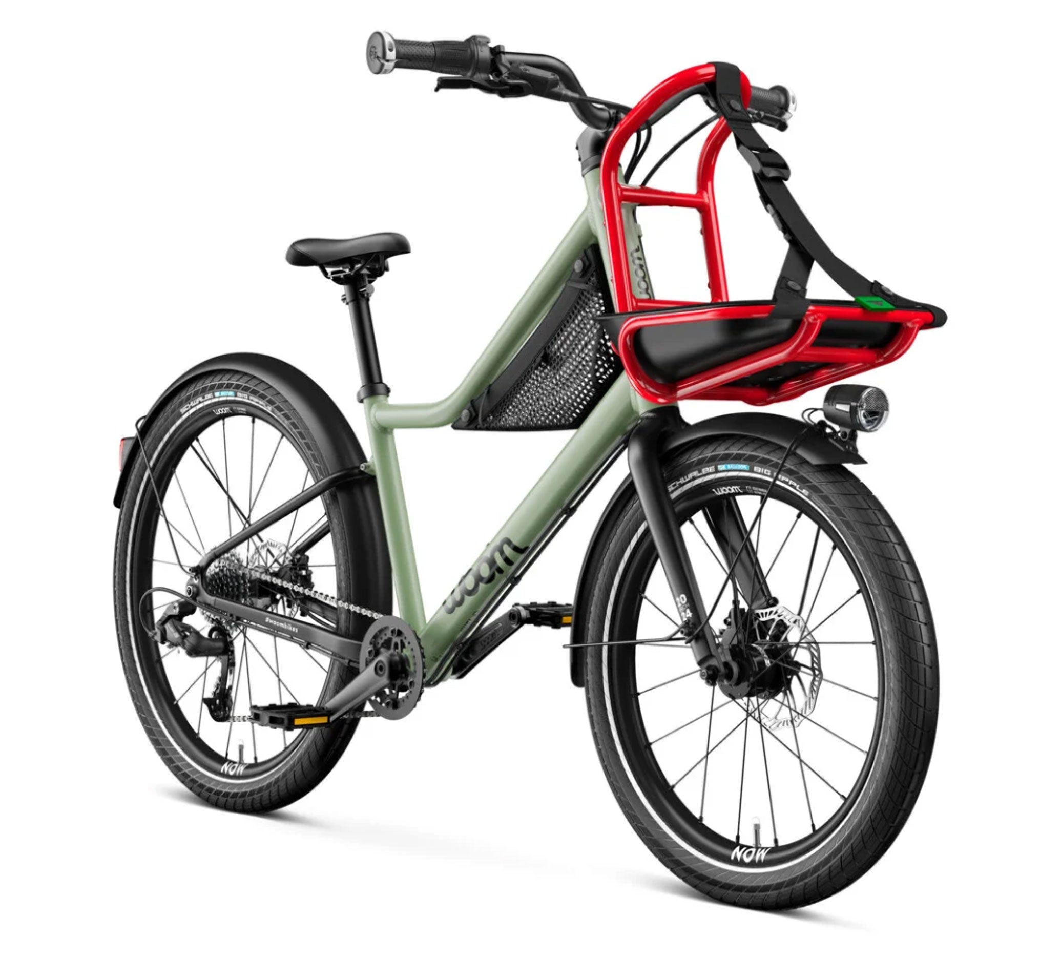 WOOM NOW 5 moss green / formular red - Premium Bikeshop