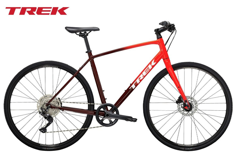 TREK FX 3 DISC 2022 - Viper Red to Cobra Blood Fade - Premium Bikeshop